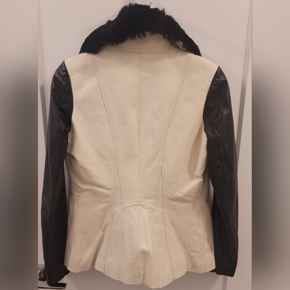 Danier Genuine Leather and Rabbit Fur Coat - Picture 8 of 8